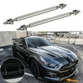 thumbnail image 1 of Xotic Tech 2pc Adjustable 8"-11" Front Bumper Lip Splitter Diffuser Strut Rod Tie Bars Fit Most Vehicles[Silver], 1 of 7