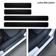 thumbnail image 1 of Xotic Tech 4 x Car Carbon Fiber Pattern Door Sill Pedal Protector Sticker Anti-Scratch Decal, 1 of 7