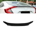 thumbnail image 1 of Xotic Tech 4DR JDM Style Glossy Black Rear Trunk Lip Wing Spoiler Compatible with Honda Civic 2016-2021 10th Gen, 1 of 7