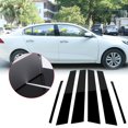 thumbnail image 1 of Xotic Tech 6pcs Reflective Black Exterior Window Pillar Posts Molding Pre-Cut Cover Side Door Trims For Honda Civic Sedan 2006 2007 2008 2009 2011, 1 of 8