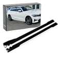 thumbnail image 1 of Xotic Tech 86.5 Inch/2.2M Car Lower Side Skirts Protect Rocker Panel Splitter Winglets Diffuser Bottom Line Extension Body Kit Universal Fit Most Vehicles (Glossy Black w/ White Strip), 1 of 9
