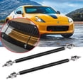 thumbnail image 1 of Xotic Tech Adjustable 6"-9" Front Bumper Lip Splitter Diffuser Strut Rod Tie Bars Fit Most Vehicles, Black, 1 of 7