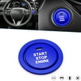 thumbnail image 1 of Xotic Tech Aluminum Alloy Engine Start/Stop Push Button,Power Ignition Start Stop Button Decoration Trim & Ring Stickers Compatible with Toyota Camry 2018 2019 2020 2021 2022(Blue) -2pcs, 1 of 8