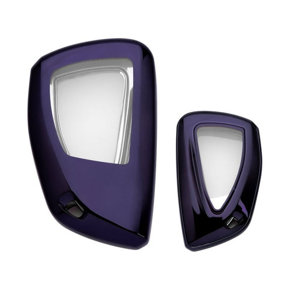 Xotic Tech Black Soft TPU Key Fob Shell Full Cover Case, Compatible with Chevrolet Suburban/Tahoe GMC Yukon/Yukon Denali Smart Keyless Entry Key