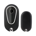 thumbnail image 1 of Xotic Tech Black TPU Grainy Leather Texture Key Fob Shell Cover Case, Compatible with Mercedes-Benz S-Class C-Class E-Class 3-Button Smart Keyless Entry Key, 1 of 7