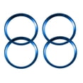thumbnail image 1 of Xotic Tech Blue Alloy Car Wheel Rim Center Cap Hub Rings Decoration For Audi A3 A4 A5 Q3 Q5 Q7 TT Quattro, Fit BMW X1 X3 X5 1 3 5 6 7 Series (4 Pieces), 1 of 6