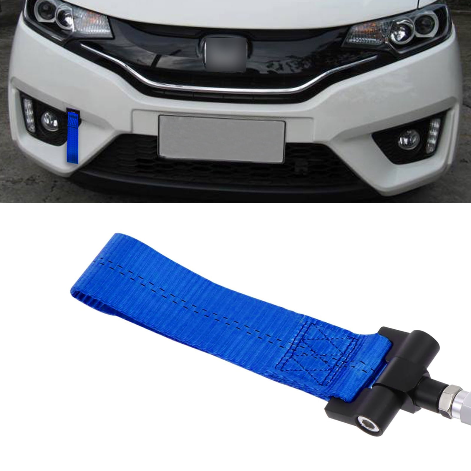 Xotic Tech Blue Track Racing Style Towing Strap Tow Hole Adapter for Honda  Fit Acura TL S2000 AP1 AP2