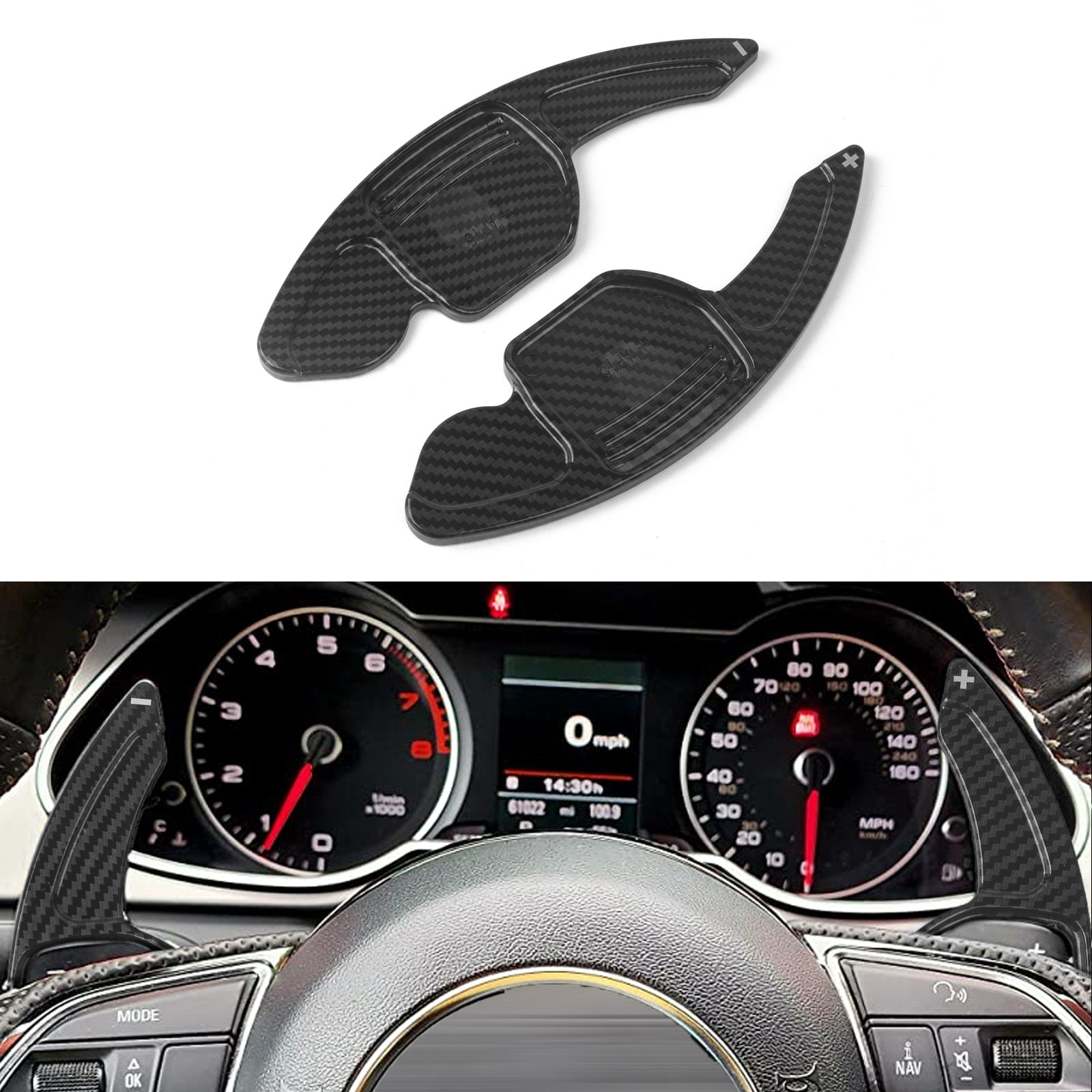Audi Shift Pattern Xotic Tech Carbon Fiber Pattern Steering Paddle Shifter Extensions ...