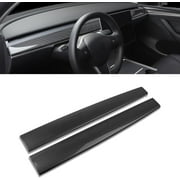 Xotic Tech Center Console Dashboard Panel Cover Trim, Glossy Carbon Fiber Pattern, Compatible with Tesla Model 3 2017-2023 Model Y 2020-2023