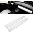 thumbnail image 1 of Xotic Tech Center Console Dashboard Panel Trim Cover Wrap Cap, Matte White, Compatible with Tesla Model 3 2017-up Model Y 2020-up, 1 of 9