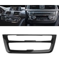thumbnail image 1 of Xotic Tech Center Consoles Multimedia Air Condition CD Control Panel Decoration Frame Cover Trim, Carbon Fiber Pattern, Compatible with BMW F30 F31 F32 F33 F34 F36 3GT 3 4 Series, 1 of 9