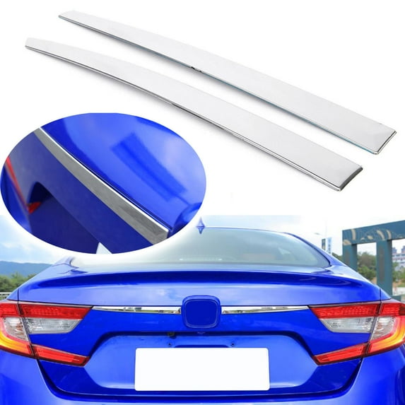 Xotic Tech Chrome Silver Stainless Steel Rear Trunk Lid Cover Trim for Honda Accord 10th 2018