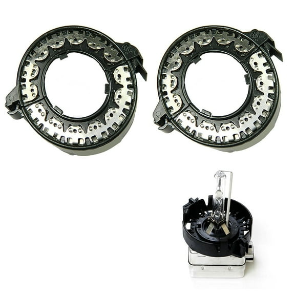 Xotic Tech D1S D3S HID Bulbs Holders Clip Rings Retainers for BMW Mercedes Cadillac, etc (1 pair)