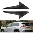 thumbnail image 1 of Xotic Tech Exterior Rear Spoiler Wing Side Beveled Window Sill Pillar Molding Cover Trim, Carbon Fiber Pattern, Compatible with Toyota RAV4 2019-2023, 1 of 9