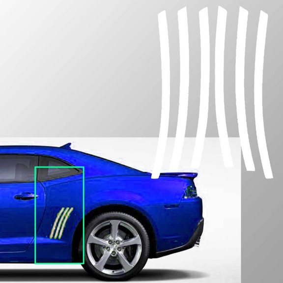 Xotic Tech For Chevy Camaro L&R Side Vent Insert White Stripe Decal Inlay Sticker 2011 - 2015