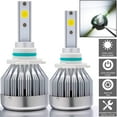 thumbnail image 1 of Xotic Tech H10 9140 9145 LED Headlight Bulbs 6000K Xenon White for High Low Beam DRL Fog Light - 2 pieces, 1 of 7