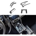 thumbnail image 1 of Xotic Tech Interior Gear Upper Panel Console Side Gear Shift Button Frame Cover Trim Combo Kit , Carbon Fiber Pattern , Compatible with Honda Civic 10th Gen 2016-2021, 1 of 9