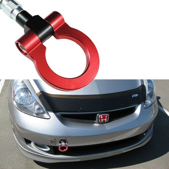 Xotic Tech JDM JDM Sports Red Track Racing Style CNC Aluminum BUMPER Tow Hook For Honda FIT Jazz Insight