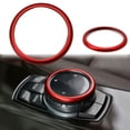 thumbnail image 1 of Xotic Tech JDM Metal Aluminum Center Console iDrive Multimedia Controller Knob Decor Ring Cover for BMW Red, 1 of 7