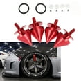 thumbnail image 1 of Xotic Tech JDM Quick Release Fasteners For Car Bumpers Trunk Fender Hatch Lids Spike Racing Red Color, 1 of 5