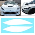 thumbnail image 1 of Xotic Tech JDM Style Headlight Eyebrow Eyelid Cover Trim Decal Overlays Sticker for Chevy Corvette 2014-2019, Glossy White, 1 of 8
