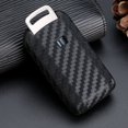 thumbnail image 1 of Xotic Tech for Mitsubishi Outlander Key Fob Cover with Keychain - Carbon Fiber Pattern Soft Silicone Key Fob Case Holder Fit Mitsubishi Lancer Evolution, 1 of 5