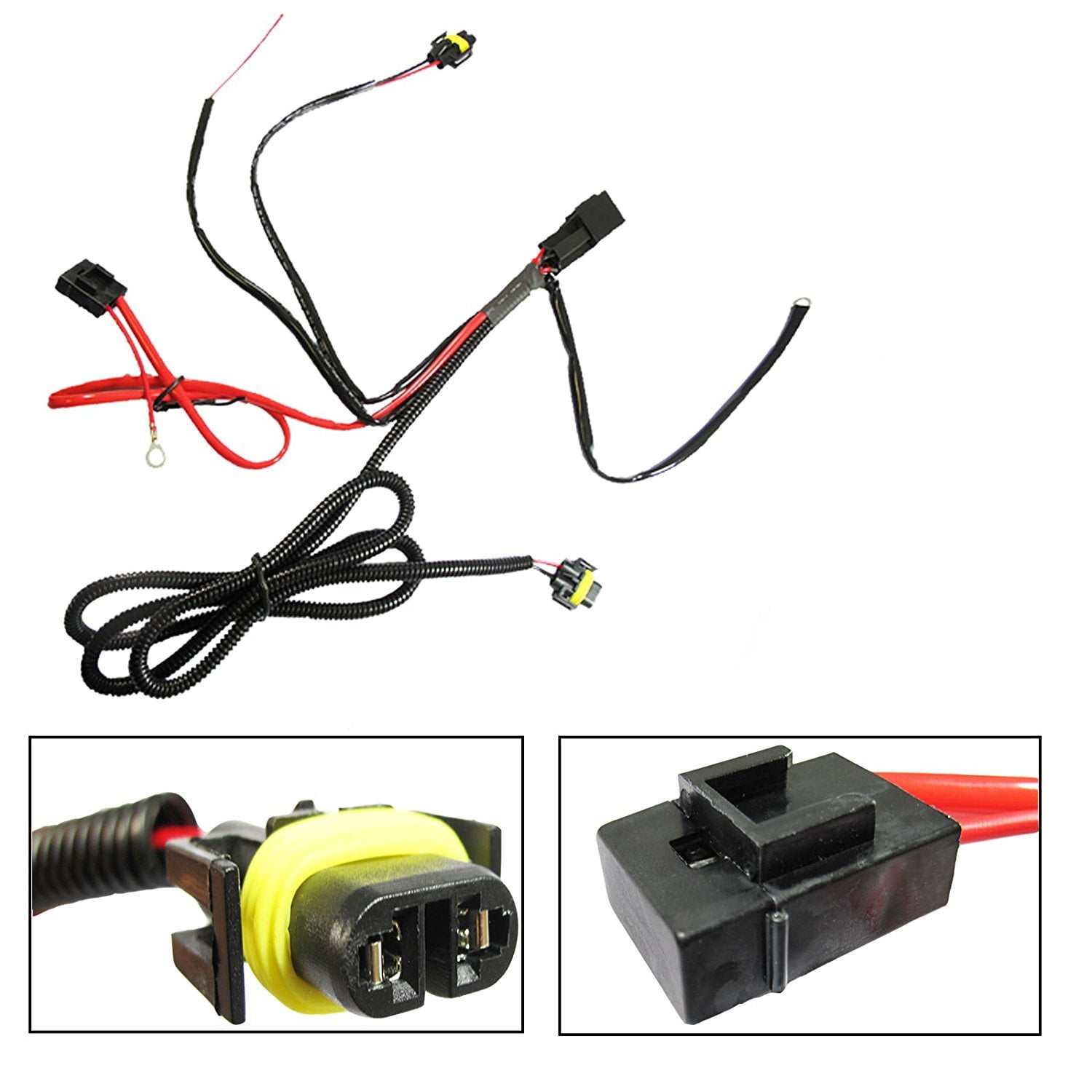 Xotic Tech One Set H11 880 Relay Wiring Harness Conversion Kit For Fog