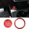thumbnail image 1 of Xotic Tech Red Keyless Start Engine Stop Cover with Ring for Audi A4 A5 Q5 S4 QQ S5 - RS Style Start Stop Button Trim, 1 of 7