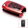 thumbnail image 1 of Xotic Tech Red Soft TPU Full Protection Remote Key Fob Case Cover for Chevrolet Cruze Malibu 4-button Flip Key, 1 of 7