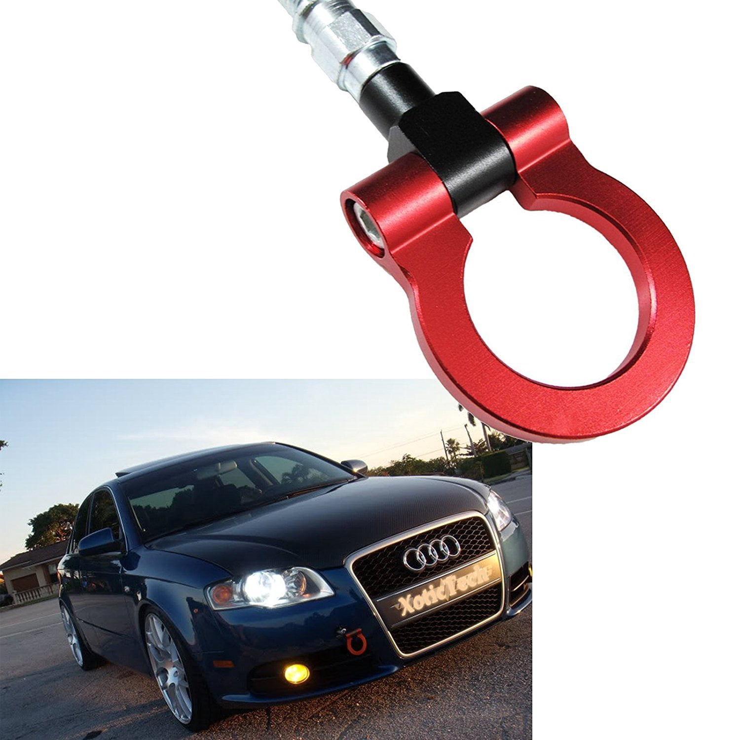 Xotic Tech Red Track Racing Style Anodized Alloy Tow Hook For Audi A4 ...