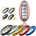 thumbnail image 1 of Xotic Tech Rose Pink Soft TPU + Hard ABS Remote Smart Key Fob Full Sealed Shell Case Cover for Nissan 4 buttons, 1 of 7