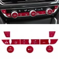 thumbnail image 1 of Xotic Tech Set(11Pcs) Red Aluminum Alloy Center Console Dashboard Switch Button Frame Cover Trim Compatible with Honda Accord 2018-2021, 1 of 8