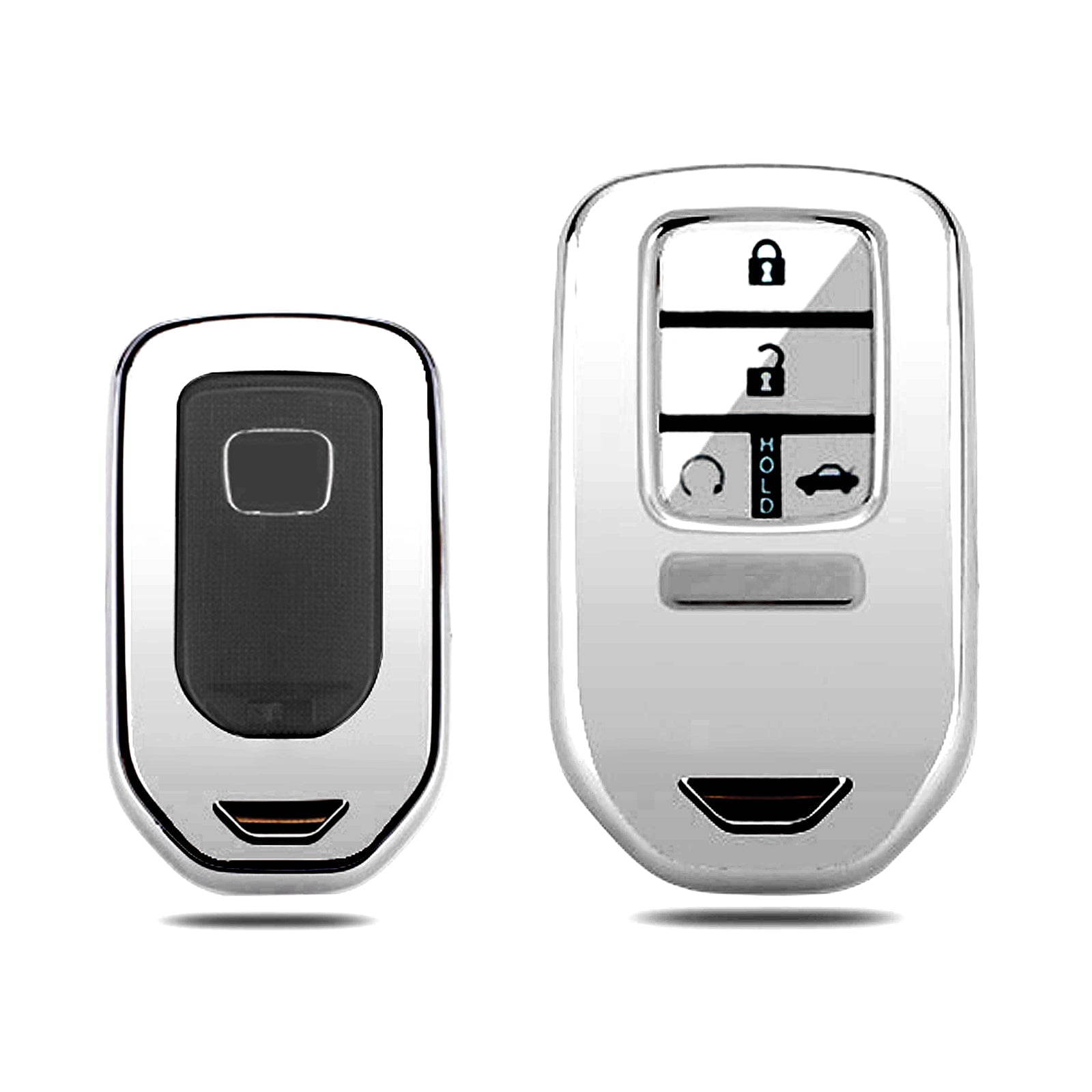 Control Key Walmart Xotic Tech Silver Soft TPU Full Protect Remote Control Smart Key Fob ...