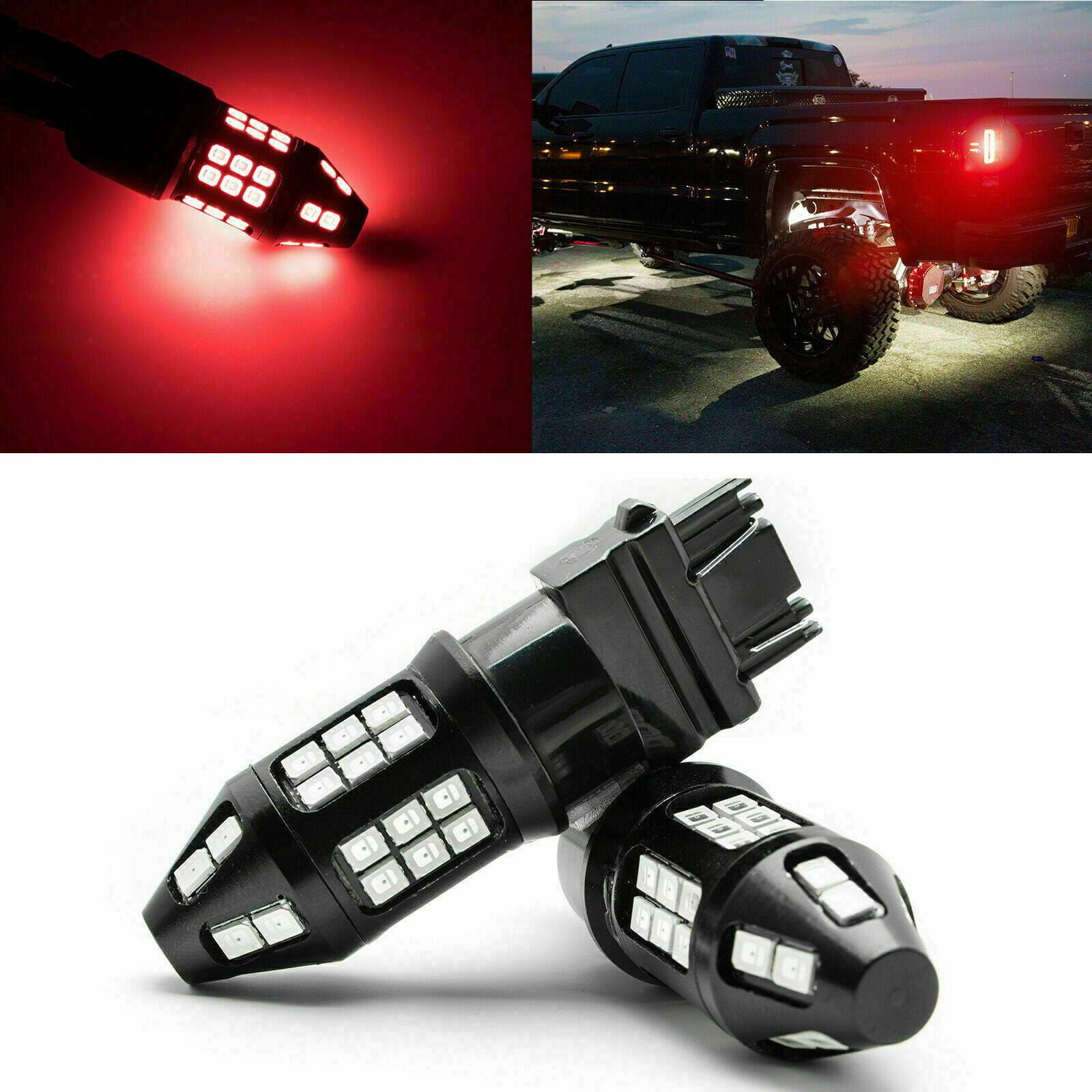 Xotic Tech Strobe Flash Blinking LED Lights Brake Stop Tail Lamps for