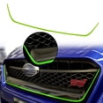 thumbnail image 1 of Xotic Tech for Subaru WRX STI 2015-2017 Front Grille Pinstripe Vinyl Sticker, Fluorescent Green Pre-cut Styling Front Hood Panel Edge Molding Trim Decal, 1 of 8
