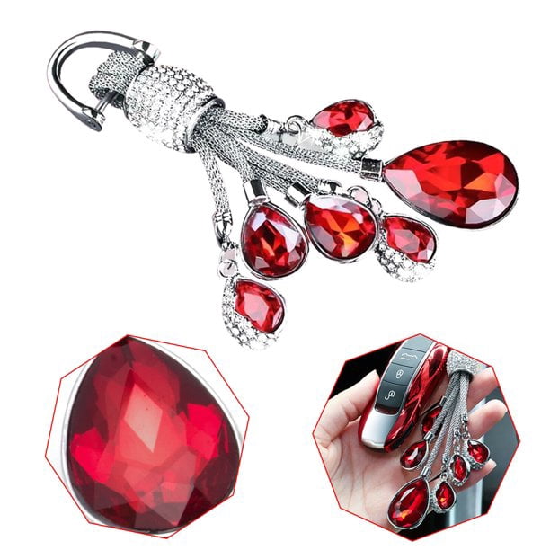Extic Key Rings Xotic Tech Universal Key Chain Ring, Flaming Rhinestone Crystal Water ...
