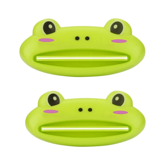 Xoxingysm 2Pc-Cartoon Frog Toothpaste Tube Squeezer,Practical Cartoon Animal Toothpaste Tube Squeezer Tube Squeezer Tool Dispenser