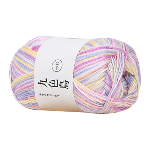 Xoxingysm Acrylic Yarn,Crochet Yarn,Bamboo Charcoal Cotton Baby Line Fine Wool Crochet Diy Children Cotton Yarn