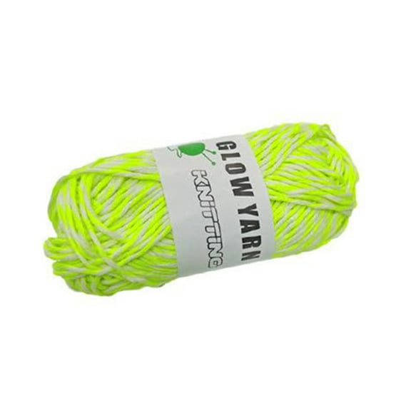 Xoxingysm Acrylic Yarn,Crochet Yarn,Dark Yarn for Crochet 2Mm Fancy Luminous Skein 1 Piece Yard Luminous Yarn Suitable for Beginners To Knit