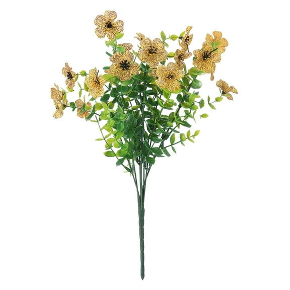 Xoxingysm Artificial Flowers Arisefrom Artificial Outdoor Flowers (1Pack 7 Bunchs) No Odor 2025 Upgraded Artificial Flowers for Spring/Summer/Antumn Decor (Mixed), A Simulated Bouquet