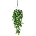 thumbnail image 1 of Xoxingysm Artificial Flowers Artificial Hanging Leaves Plants Vines Garland Real Plastic Bushes for Outside Home Wall Garden Wedding Party Bar Decor 29.9 In, A String of Artificial Rattan, 1 of 6
