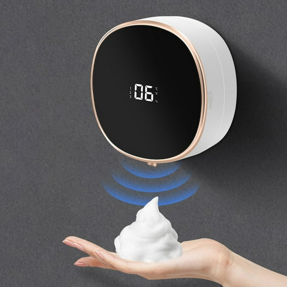 Xoxingysm Bathroom Products Automatic Foaming Soap Dispenser 280Ml Capacity Hand Rechargeable for Laundry Rooms Black 13.3Cmx6Cm