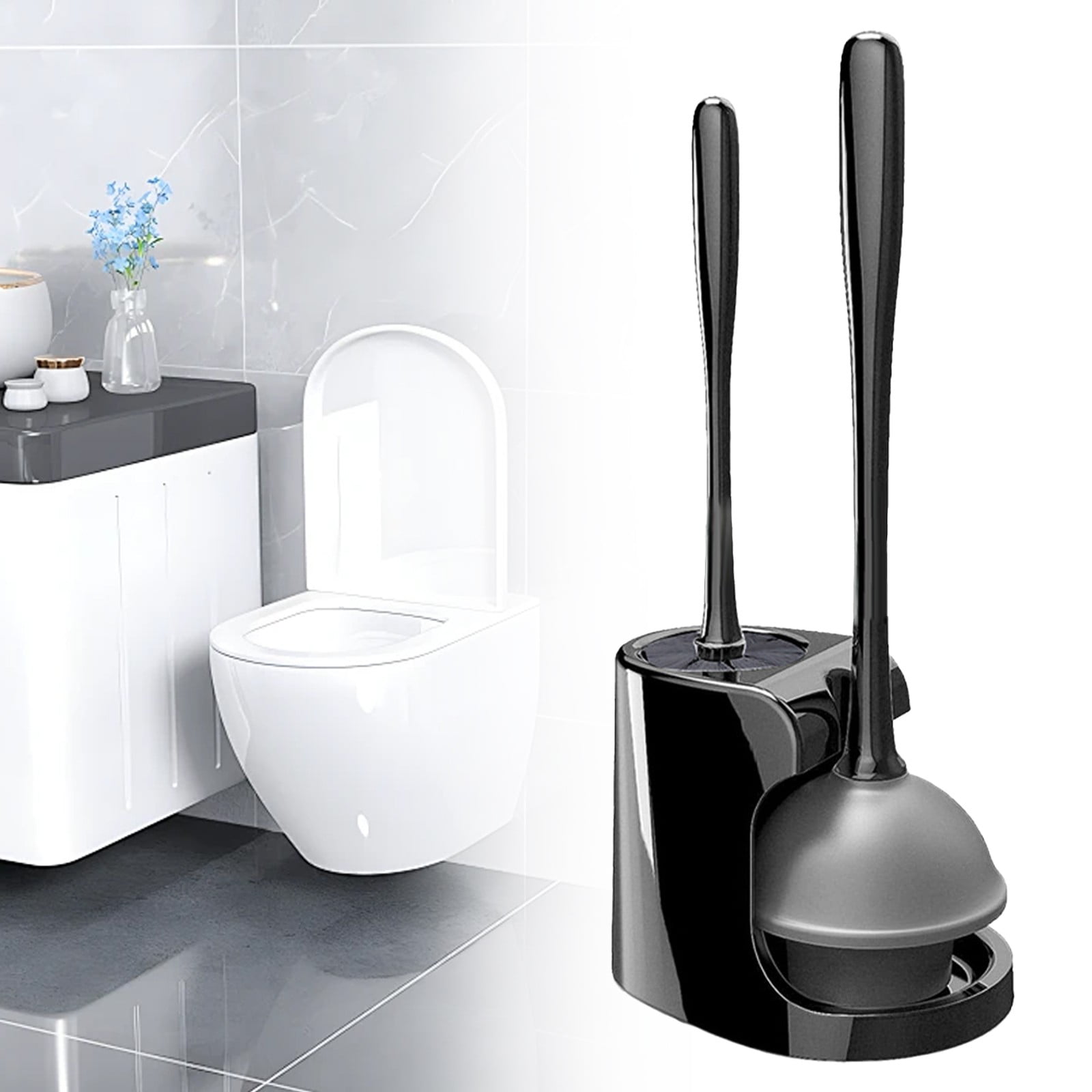 Xoxingysm Bathroom Products Silicone Toilet Plunger Toilet Cleaner Brush Household Toilet Cleaner Brush. Toilet Cleaning Toilet Plunger and Bowl Brush Combination