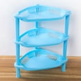 thumbnail image 1 of Xoxingysm Bathroom Shelves Triangle Blue,3 Tier Plastic Corner Organizer Bathroom Caddy Shelf Kitchen Storage Rack Holder, 1 of 1