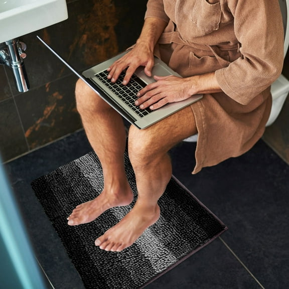 Xoxingysm Blanket Chenier Floor Mat Absorbent Floor Mat Bedroom Toilet Bathroom Non-Slip Mat