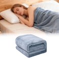 thumbnail image 1 of Xoxingysm Blanket This Is A Solid Color Double Velvet Bed Sheet and Blanket with A Physical Towel, 1 of 7
