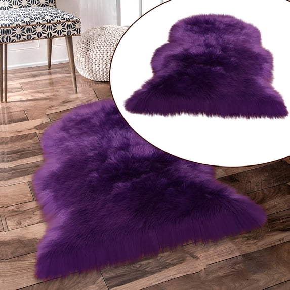 Xoxingysm Carpet Solid Color Plush Rug Office Home Fluffy Area Rug Bedroom Soft Furry Durable Rug