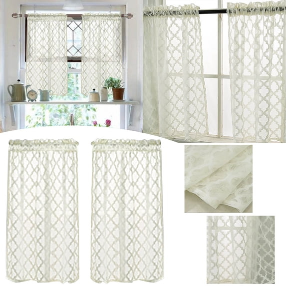 Xoxingysm Curtain Curtains Window Screens Short Curtains Rod Curtains Kitchen Coffee Curtains Bedroom Curtains 24 X 35 Inch 2 Panels
