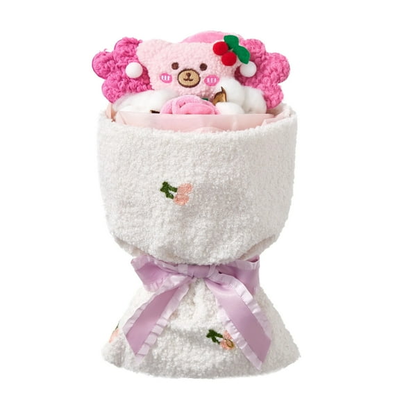 Xoxingysm Cute Bunny Plush Bouquet Animals Stuffed Plushies Doll Bouquet Valentine'S Day Birthday Gift Wedding Decor, 1X Valentine'S Day Doll Bouquet