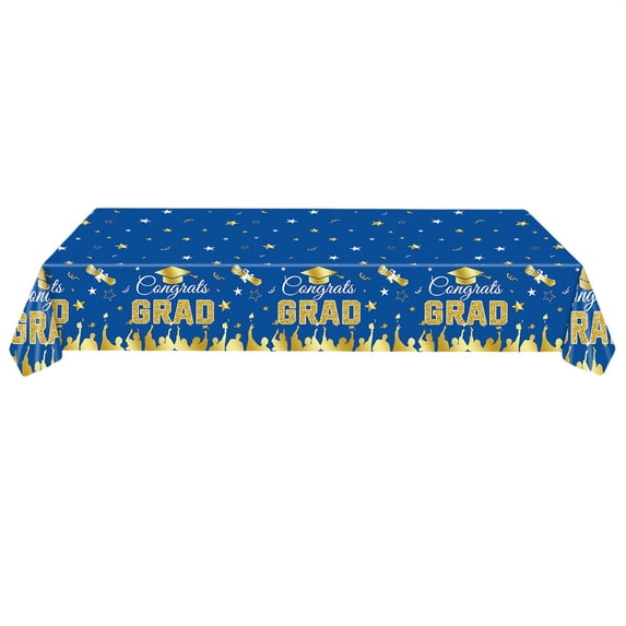 Xoxingysm Decorative Table Banner 2025 New Grad Graduation Season Tablecloth Disposable Tablecloth School Decoration Graduation Season Decoration, 1× Tablecloth